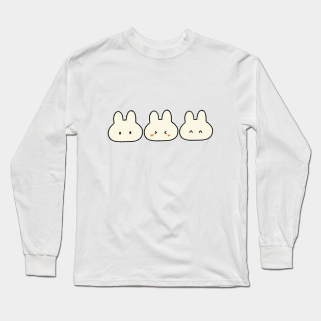 Bunny Friend Long Sleeve T-Shirt by happyyu